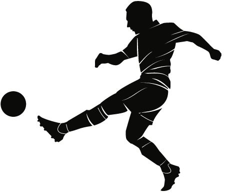 Illustration d'une personne jouant au football